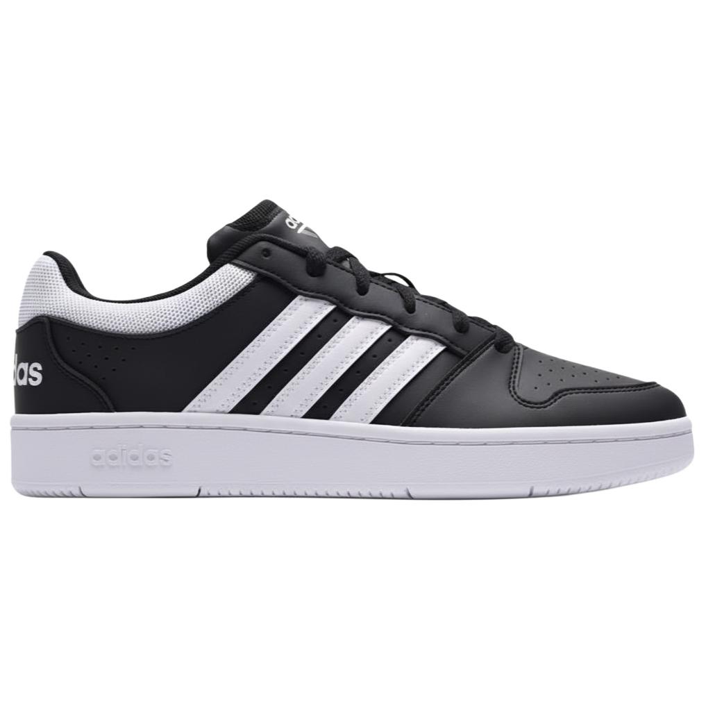 Adidas HOOPS устойчивые к истиранию, легкие и дышащие низкие кроссовки для скейтбординга мужские черно-белые — фото 3