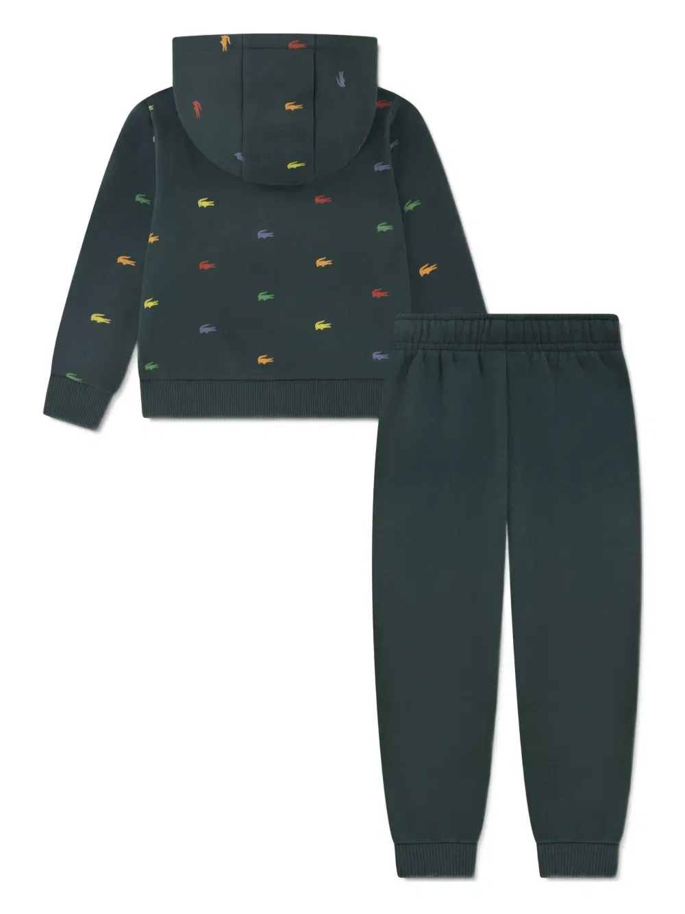 Спортивный костюм с нашивкой с логотипом Lacoste Kids, зеленый — фото 2