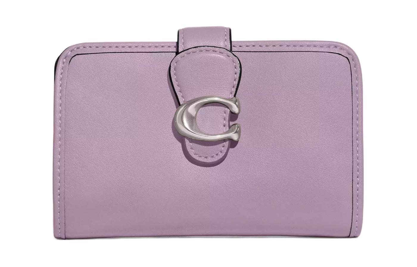 

Кошелек для монет из кожи Tabby среднего размера женский фиолетовый COACH