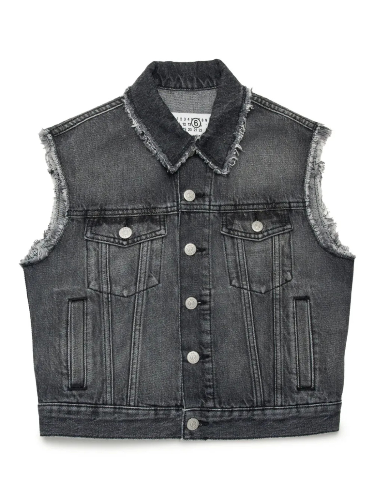 

Жакет без рукавов MM6 Maison Margiela Kids, серый