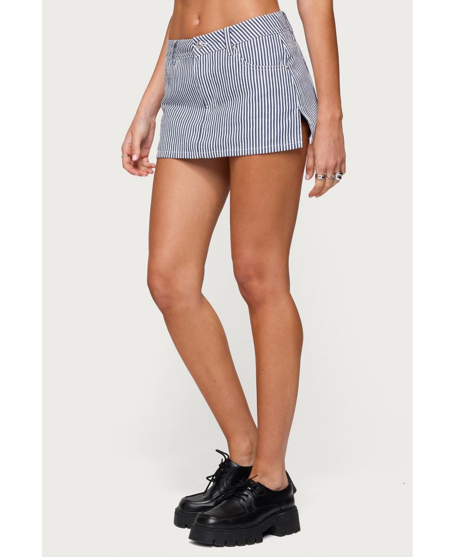 

Женская мини-юбка в полоску Liliane Edikted, Navy-and-white