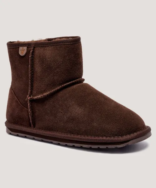 

Снежные ботинки Mini Teens Wallaby Leather Emu Australia, коричневый