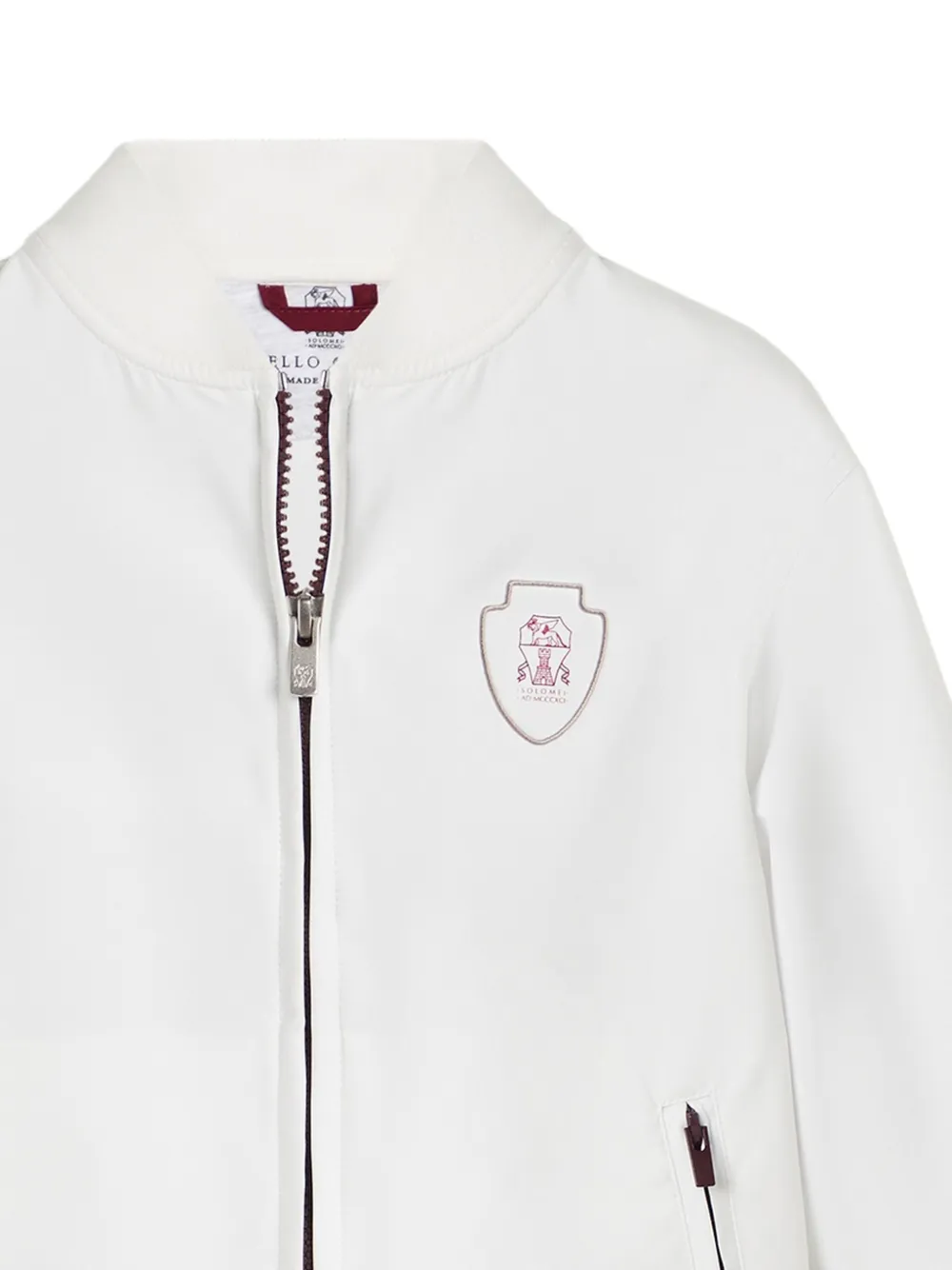 Толстовка из смесового хлопка Brunello Cucinelli Kids, белый — фото 4
