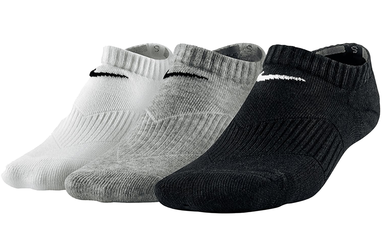 

Nike Низкие носки унисекс набор из 3 пар белый/серый/черный