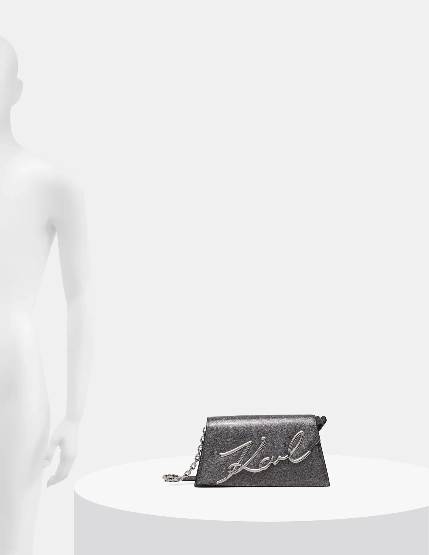 

Сумочка Karl Lagerfeld, серебряный, Серебристый, Сумочка Karl Lagerfeld, серебряный