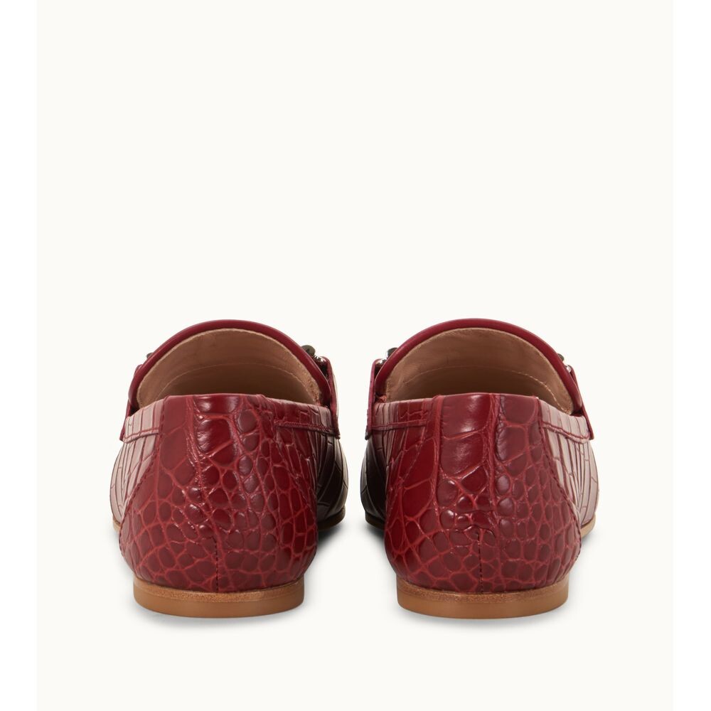 

Кожаные лоферы TOD's, красный