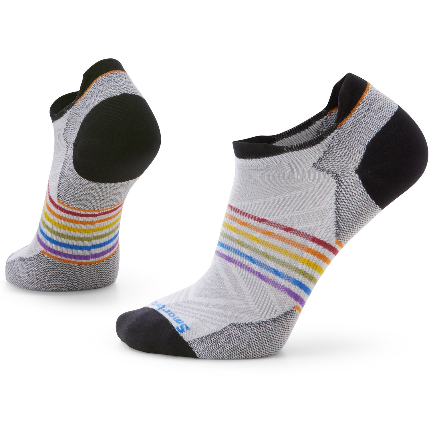 

Носки Smartwool Run Zero Cushion Pride Rainbow Low Ankle, белый