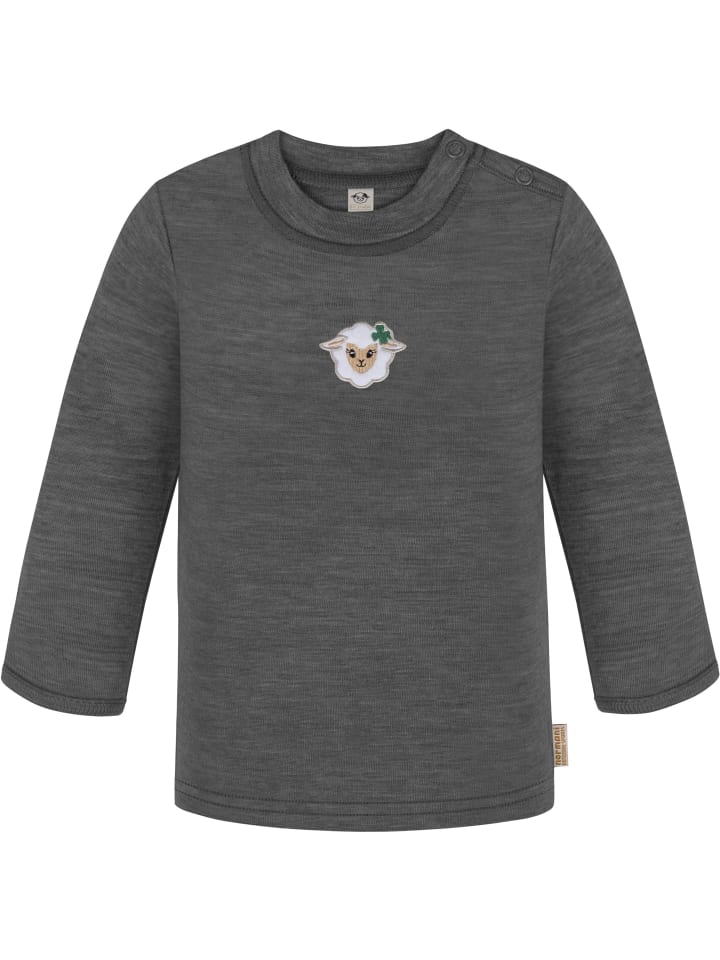 

Normani Outdoor Sports Детская толстовка с длинными рукавами из мериносовой шерсти, цвет антрацит