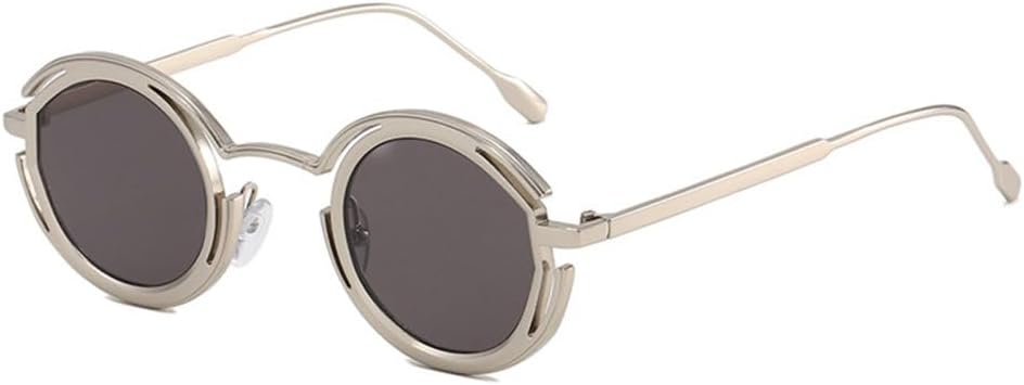 

Солнцезащитные очки MUTYNE маленькие круглые в стиле панк для женщин и мужчин, модные очки из алюминиевого сплава, роскошные солнцезащитные очки для мужчин и женщин, Gray