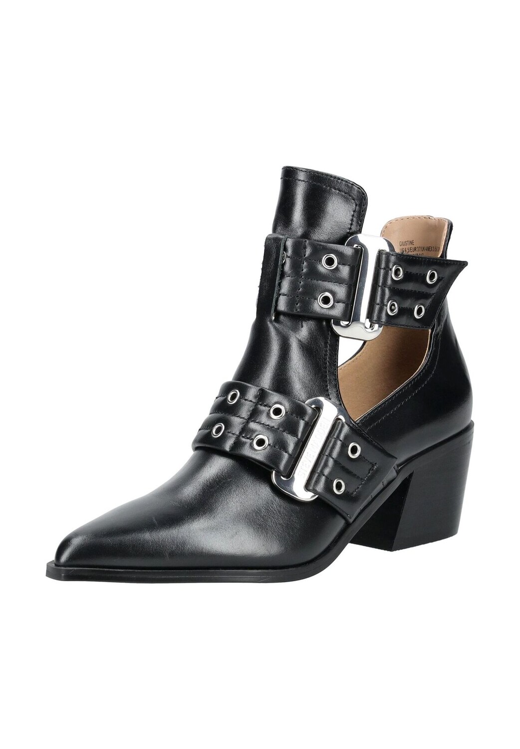 Кожаные ботильоны STEVE MADDEN, черный