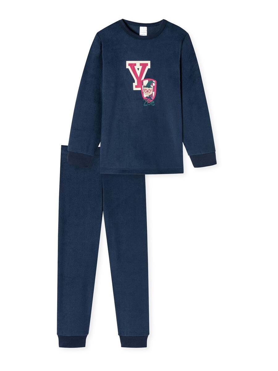 

Пижама SCHIESSER Cat Zoe Fleece, темно-синий