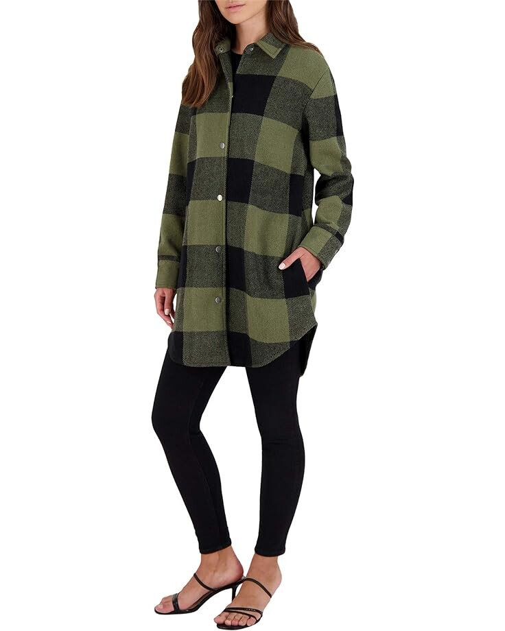 

Пальто Steve Madden Eldridge Buffalo Plaid, цвет Sage