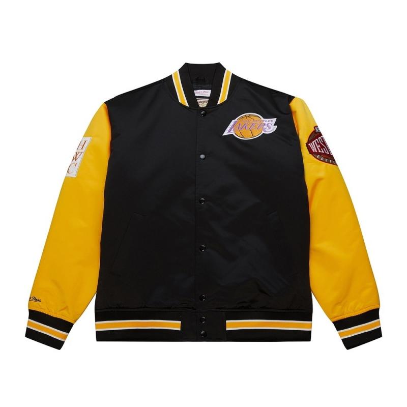 

Mitchell Ness Куртка Mitchell & Ness x NBA Los Angeles Lakers мужская черно-желтая, Black/Yellow