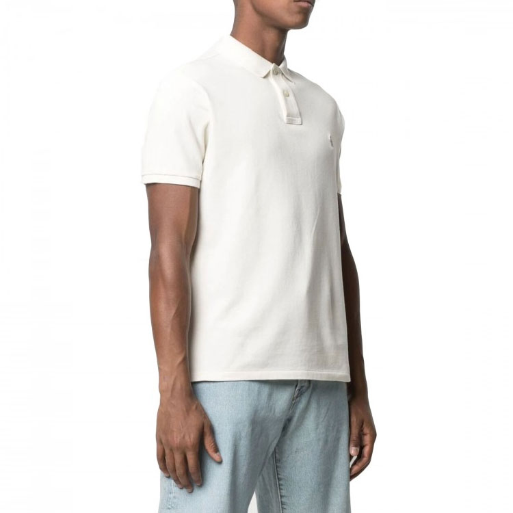 Футболка поло мужская экрю Polo Ralph Lauren — фото 4