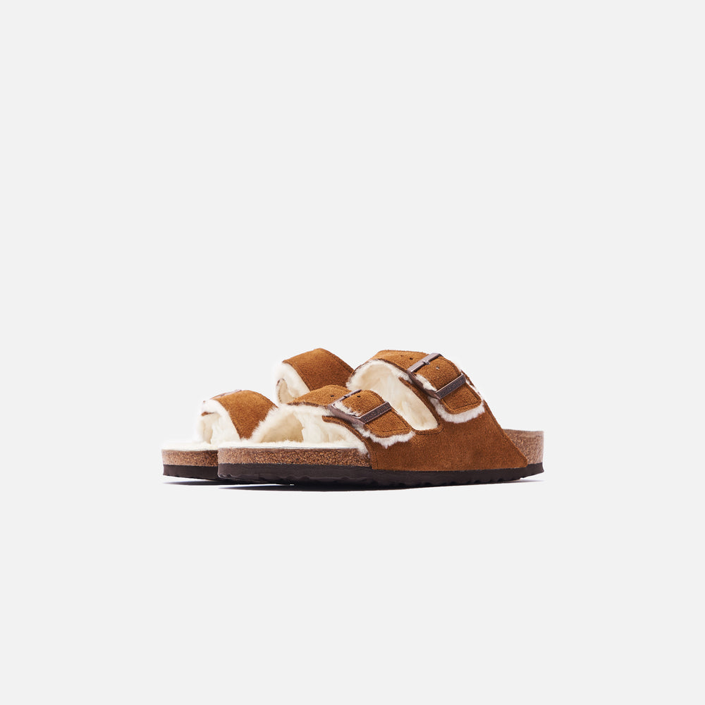 Сандалии Birkenstock Arizona Shearling, цвет Mink/Natural — фото 4