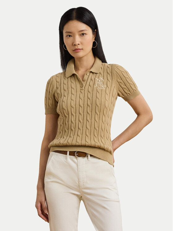 

Свитер slim fit 200932224011 Lauren Ralph Lauren, бежевый
