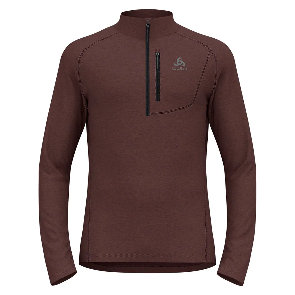 

Флис Odlo Tencia half zip, коричневый
