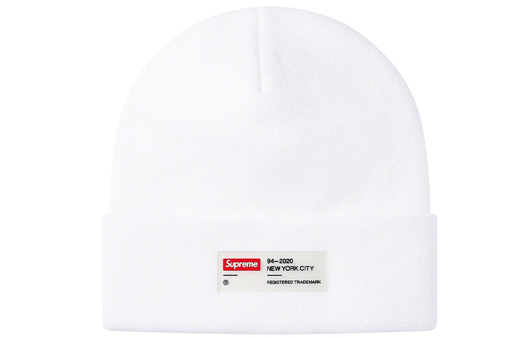 

Supreme Бейсболка с прозрачной этикеткой, White