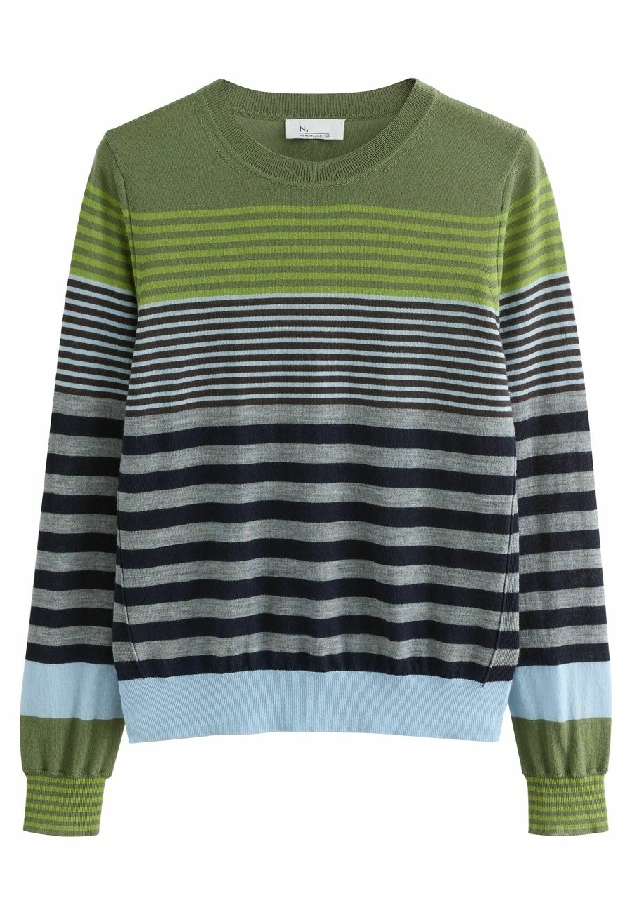 

Джемпер Next Jumper, Green Multi Stripe/Green