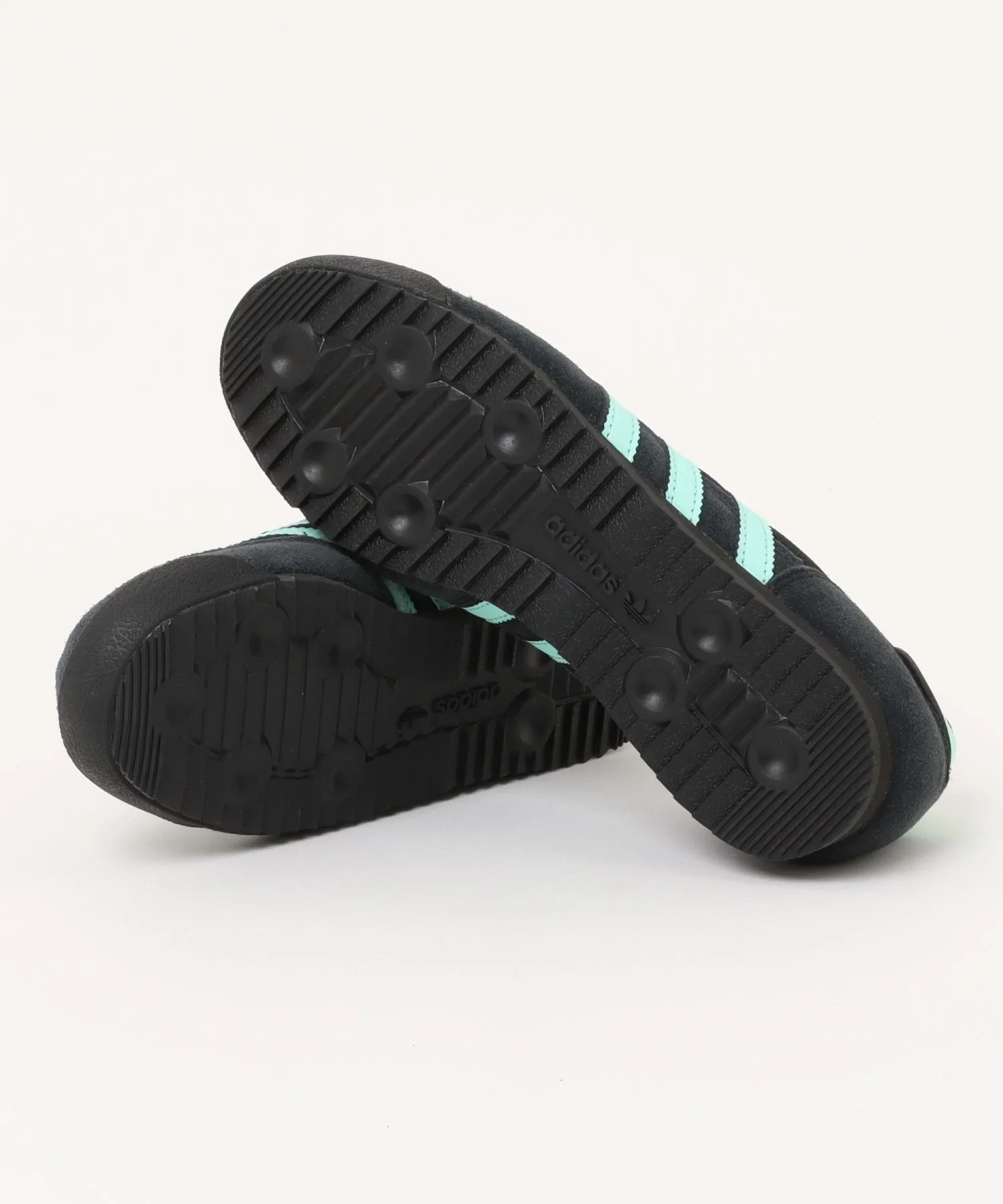 Мужские кроссовки из натуральной кожи и замши R71 adidas черные — фото 3