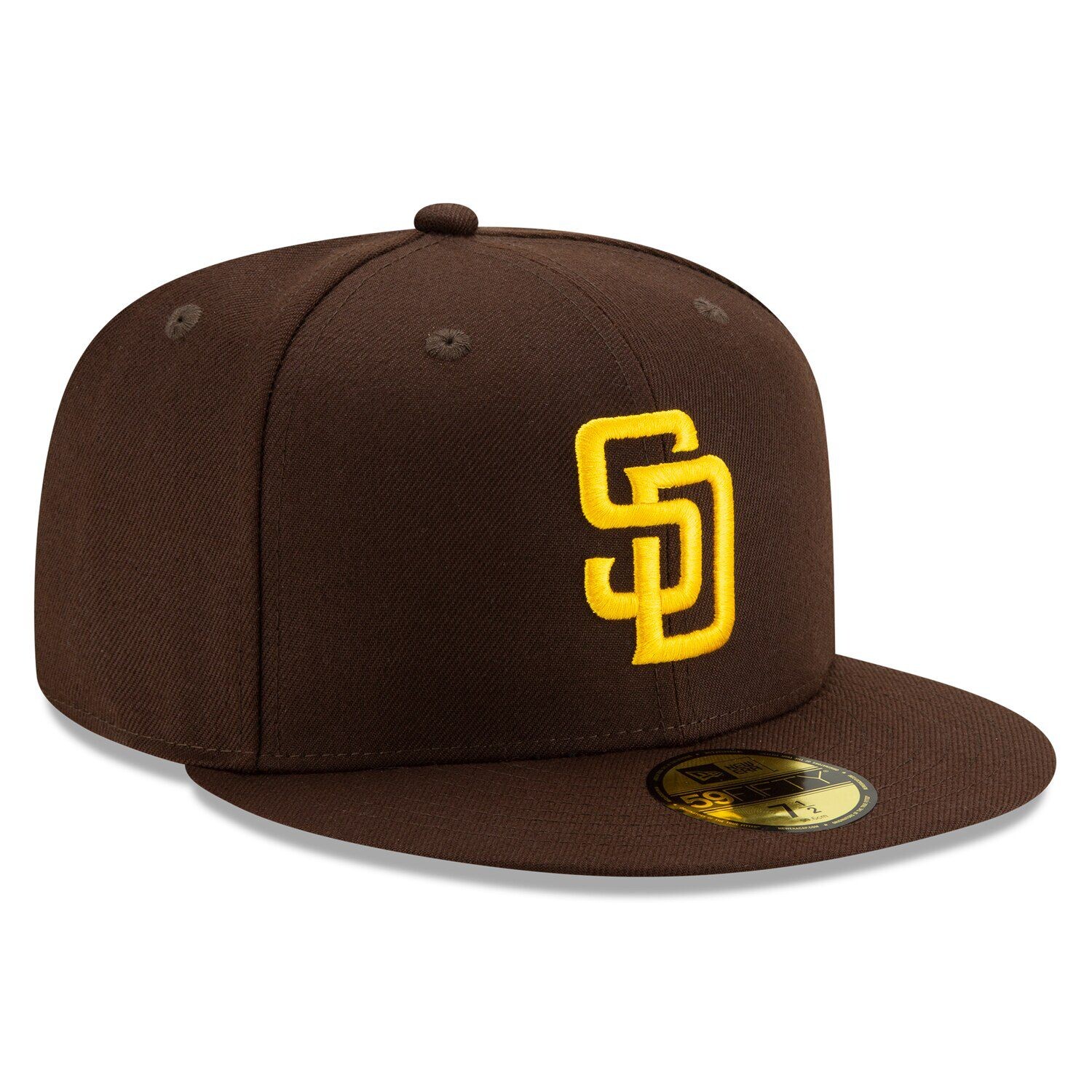 Мужская приталенная кепка New Era Brown San Diego Padres 2020 Authentic Collection On-Field 59FIFTY — фото 3
