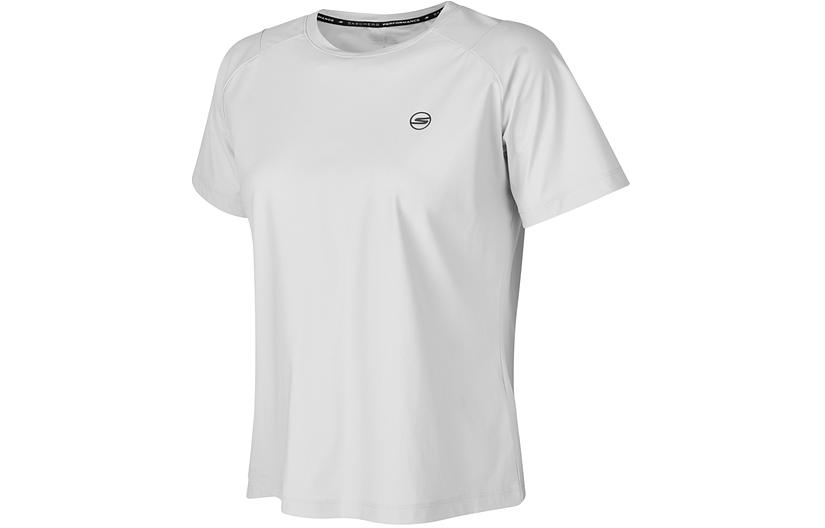 

Skechers Женская футболка с рукавами реглан, лунно-серый цвет