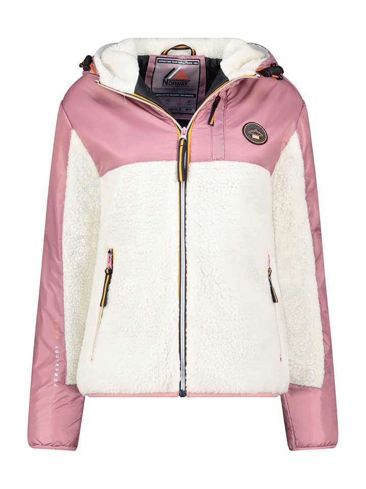 

Флисовая куртка "Улиссим" розового/белого цвета. Geographical Norway
