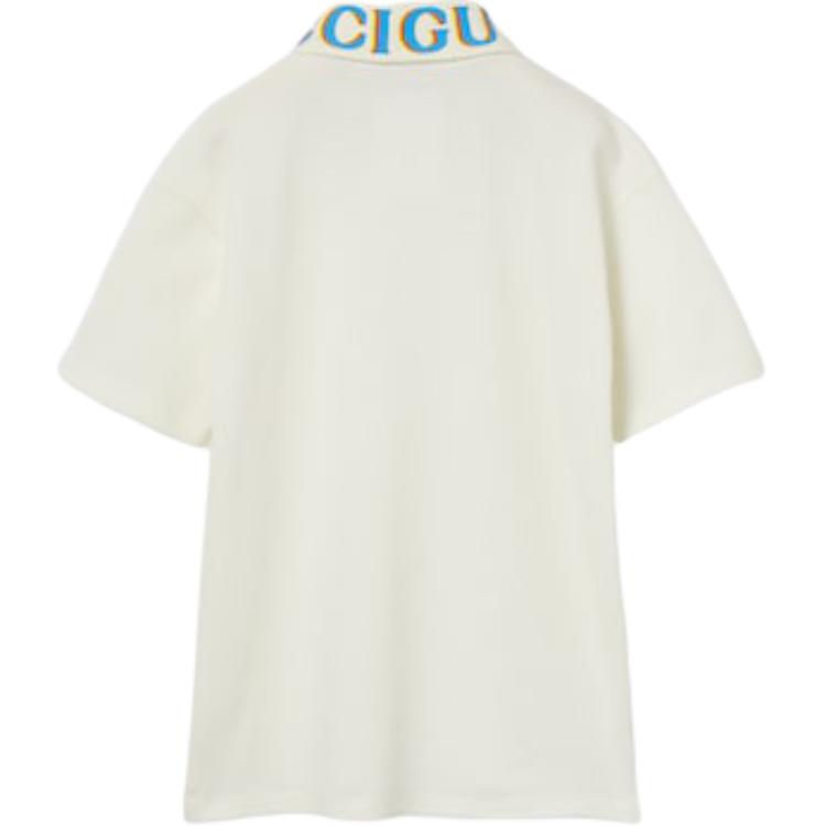 GUCCI Футболка с коротким рукавом ss25 ivory white kids' — фото 4