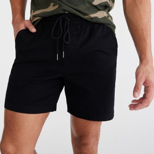 

Мужские шорты 6,5 дюймов на завязках Aeropostale, цвет dark black