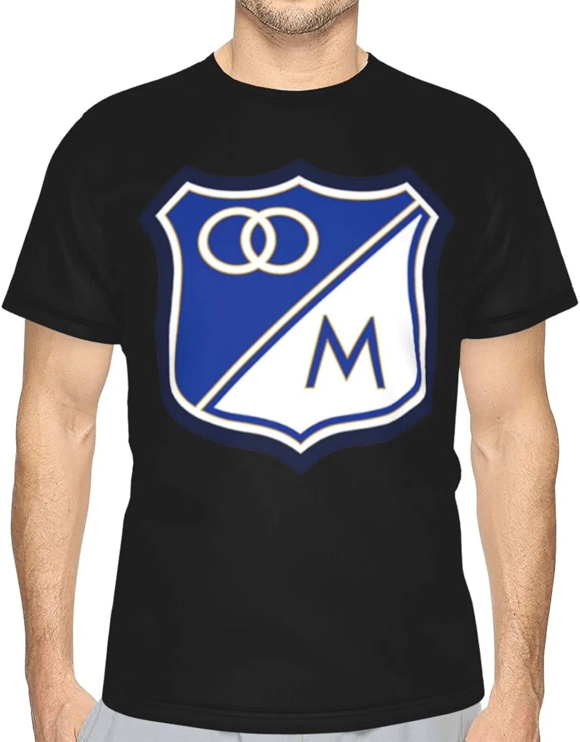 Мужская футболка с коротким рукавом и круглым вырезом Millonarios-Fútbol-Club-FC — фото 2
