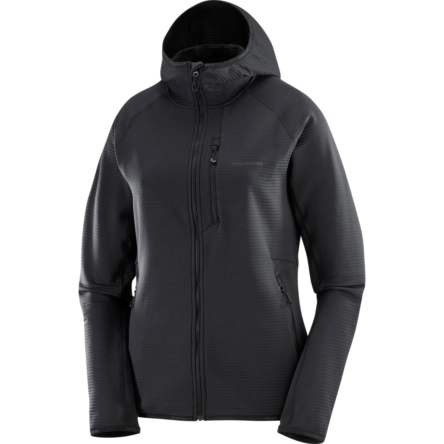 

Худи Essential Lightwarm на молнии женское Salomon, Deep Black