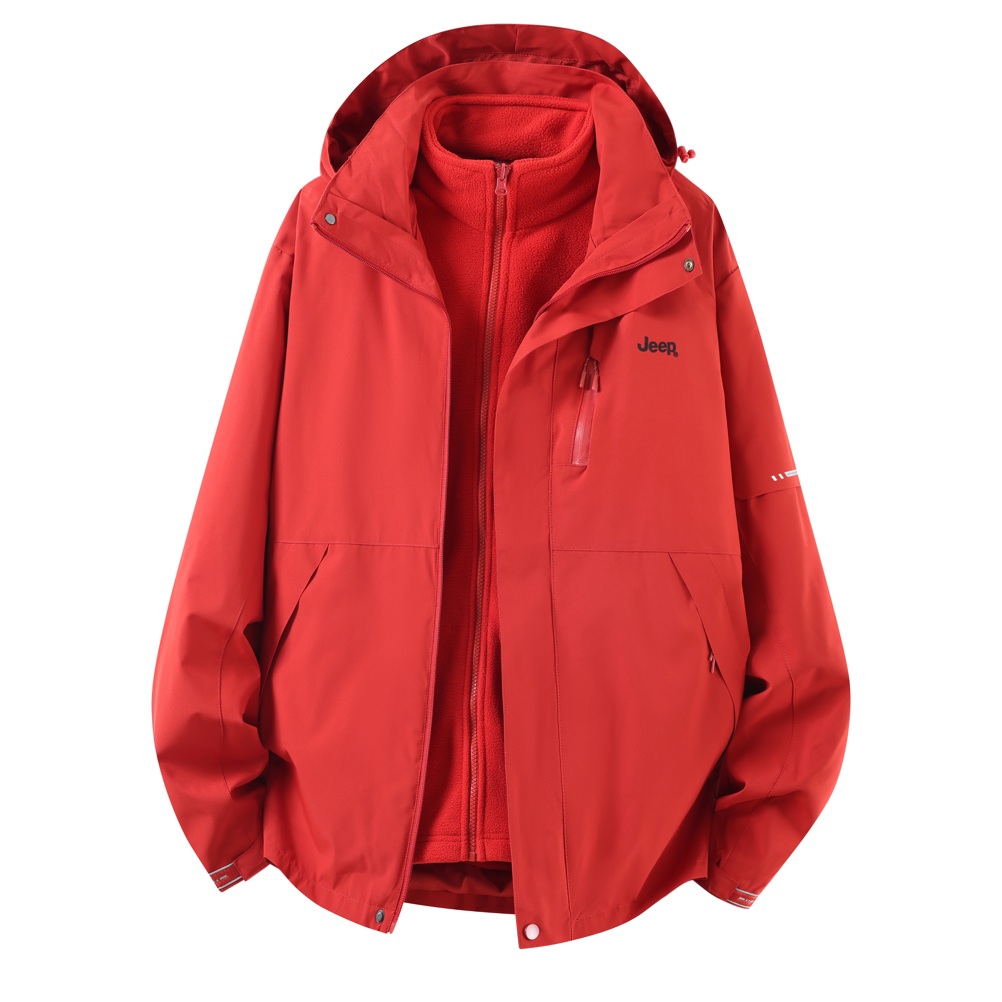 

Куртка Unisex Hooded Moderate Others Jeep, розовыйfinch красный (comes with fleece-lined liner+shell set)