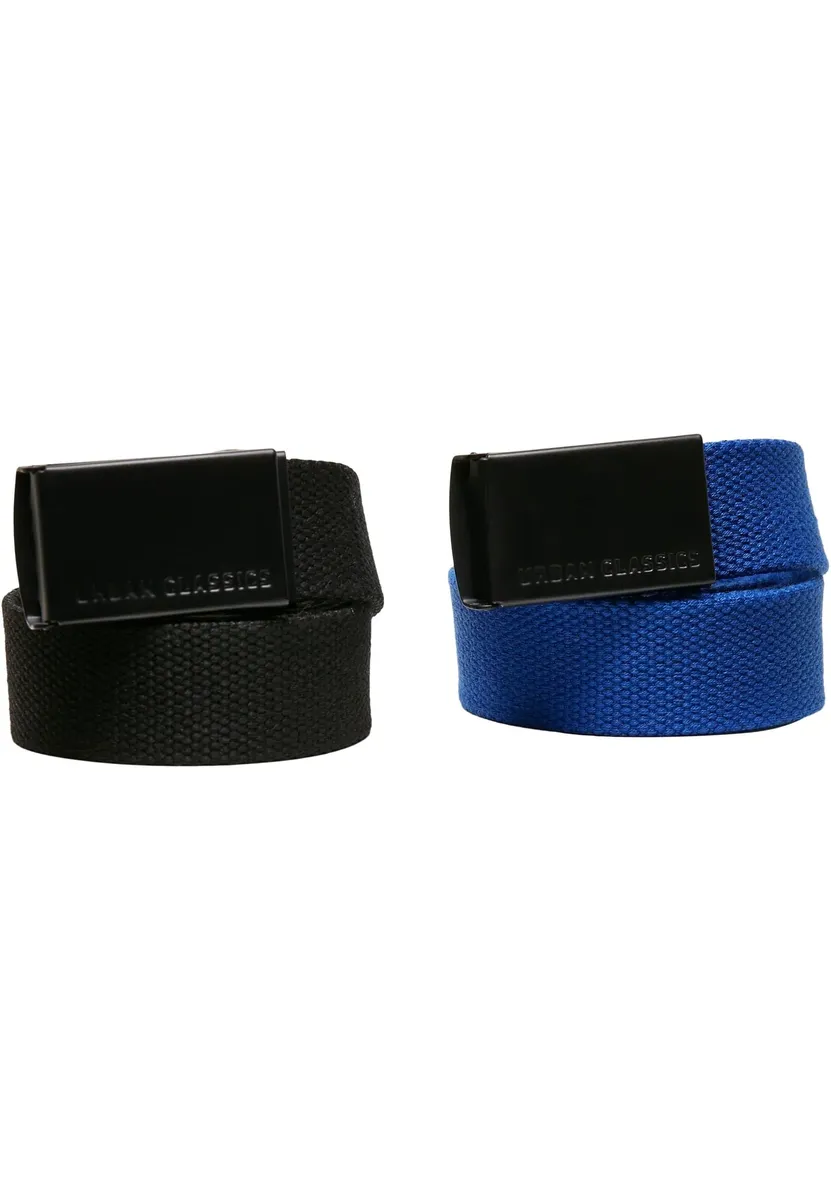 

Поясной ремень URBAN CLASSICS " Urban Classics Unisex Canvas Belt Kids 2-Pack", синий