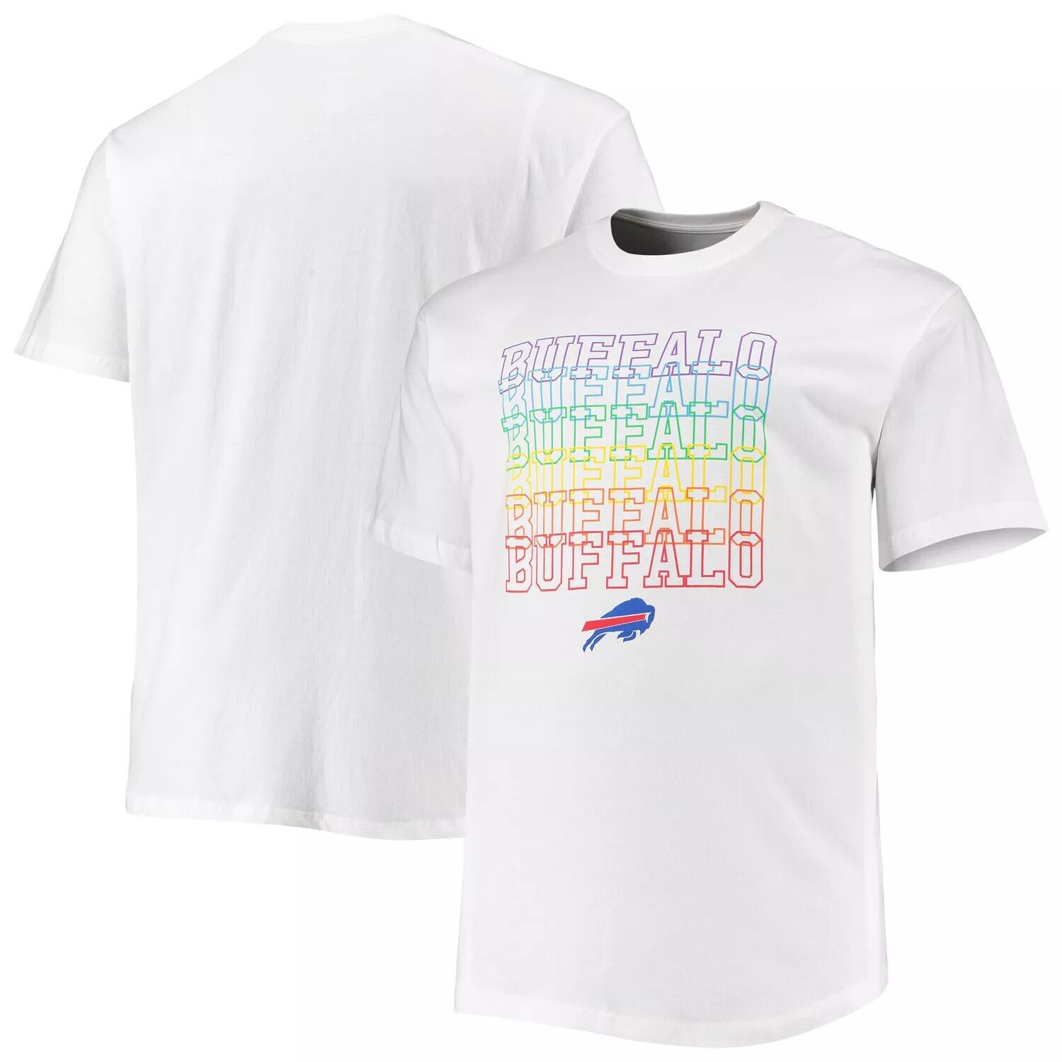

Мужская белая футболка с логотипом Buffalo Bills Big & Tall City Pride Fanatics, Белый, Мужская белая футболка с логотипом Buffalo Bills Big & Tall City Pride Fanatics