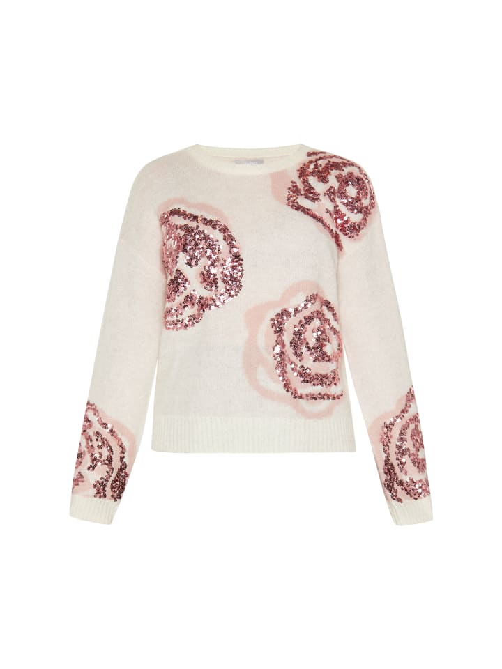 

Женский свитер бежево-розового цвета Usha