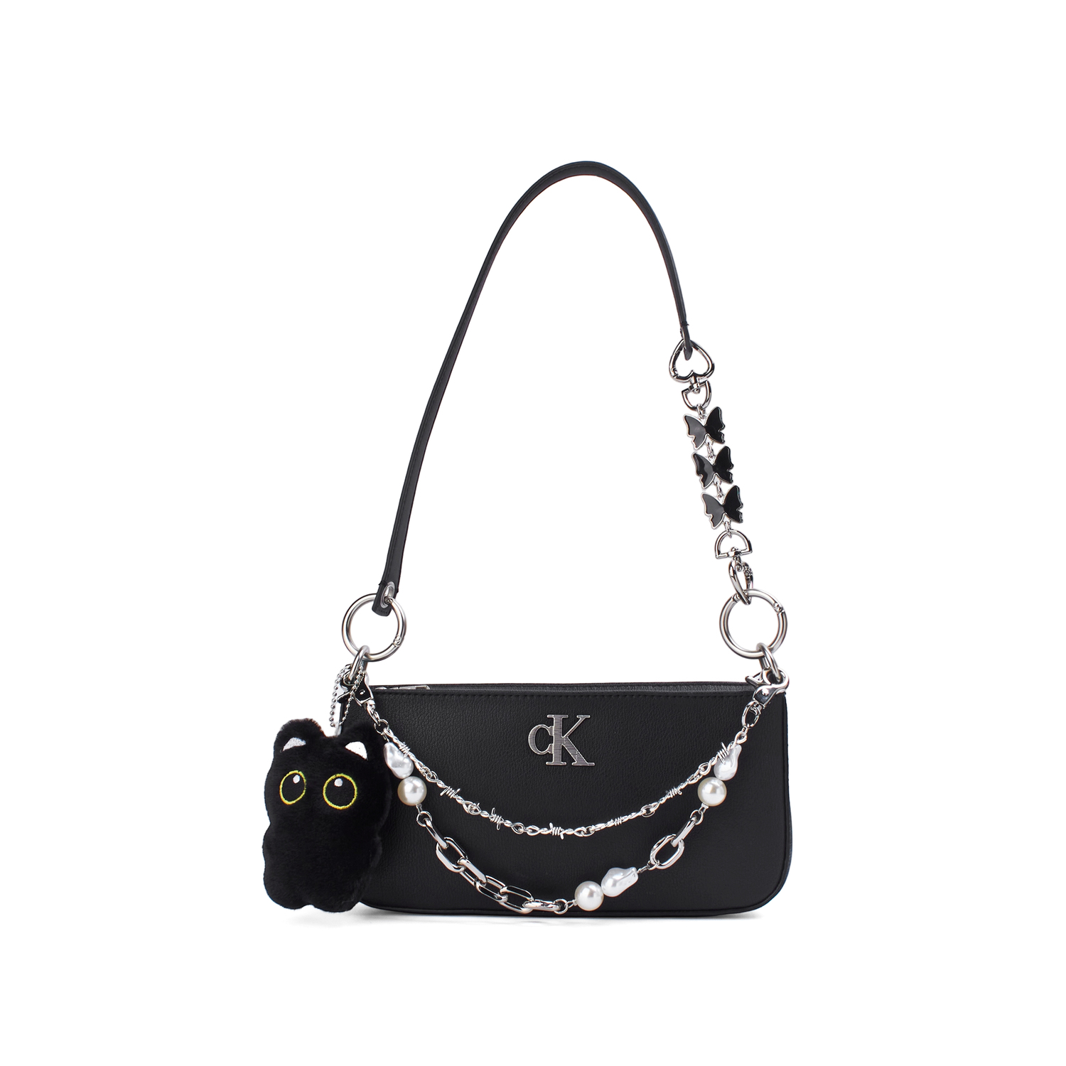 

Calvin Klein Синтетическая сумка через плечо, Dark Night Butterfly Lock Box