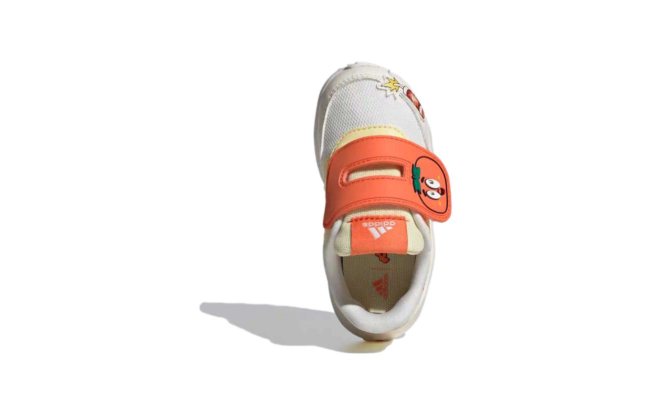 Беговые кроссовки Adidas Neo 70S PEMS LOU CNY противоскользящие низкие для малышей желто-белые — фото 3