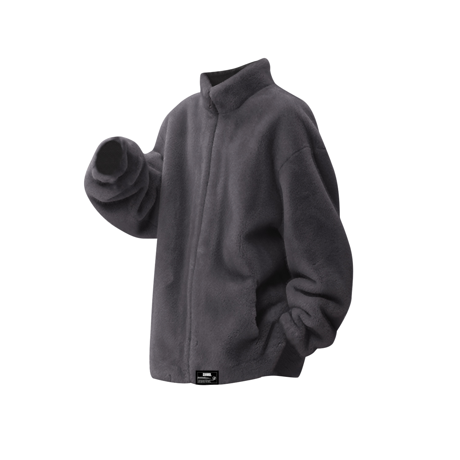 

Вельветовая куртка Unisex Stand Collar Thickened ZIAREL, серый