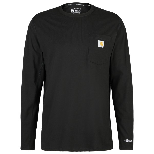 

Футболка средней плотности с карманом L/S и длинным рукавом Carhartt, черный