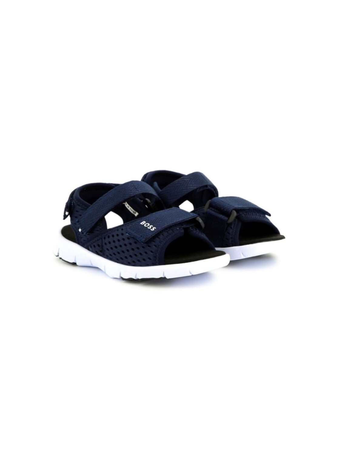 

BOSS Kidswear сандалии с логотипом, синий