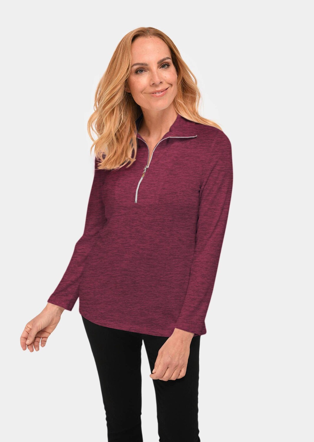 

Рубашка GOLDNER Flausch Shirt, цвет sangria/melange
