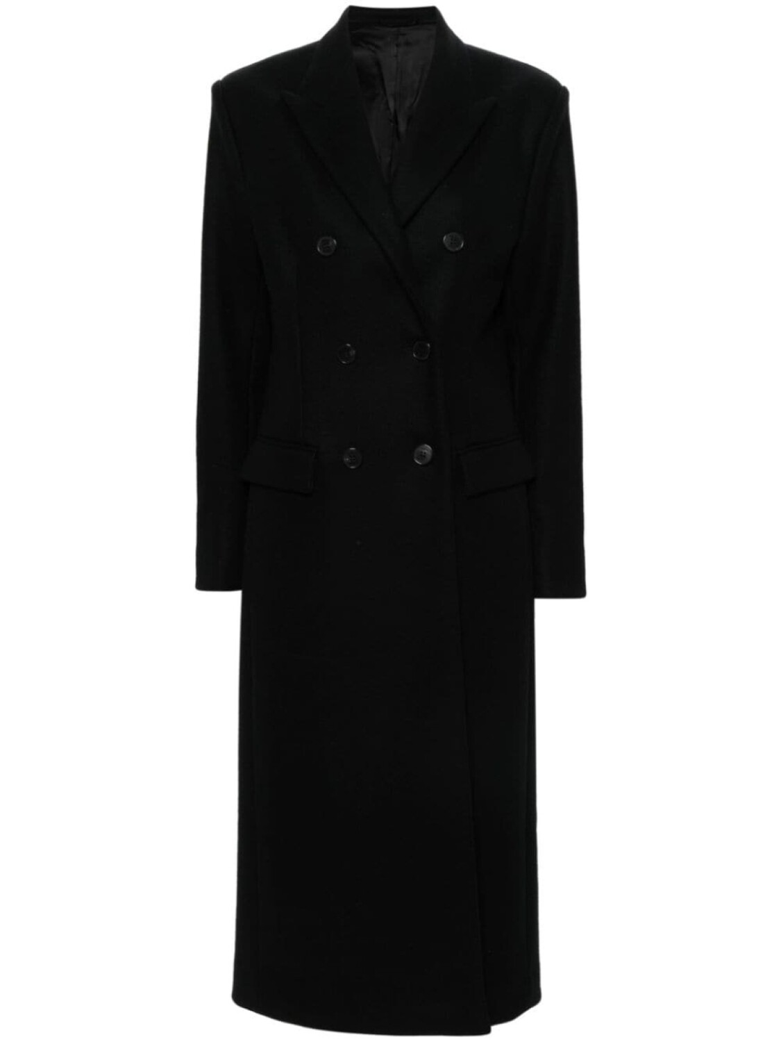 

Modes Garments двубортное шерстяное пальто, черный