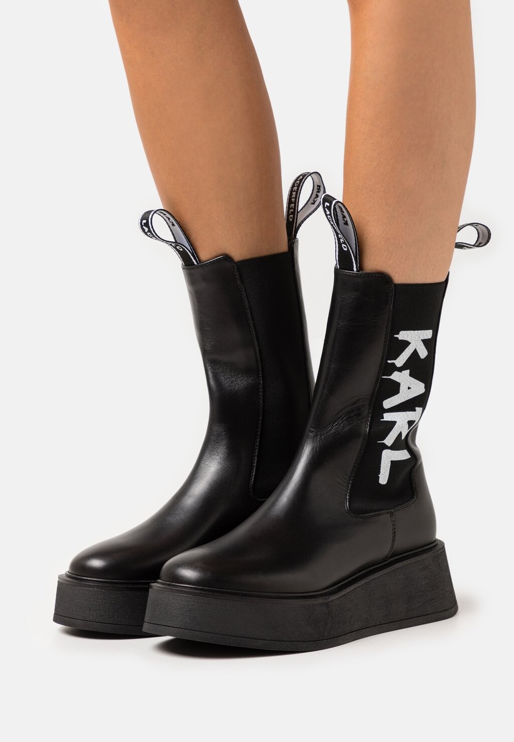 

Ботинки на платформе ZEPHYR MIDI GORE BOOT KARL LAGERFELD, черный