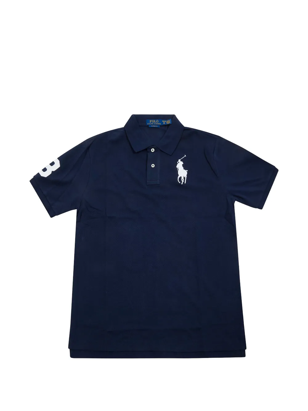 

Поло с большим логотипом пони Polo Ralph Lauren Kids, синий