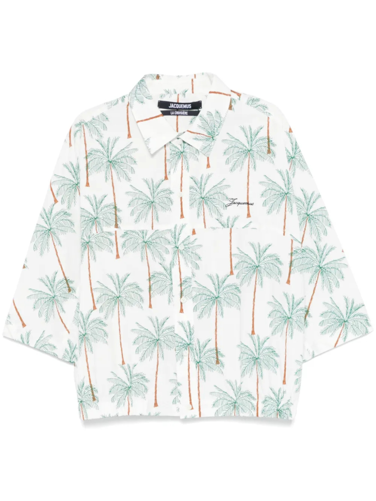 

Рубашка Jacquemus La Chemise Canevas, белый