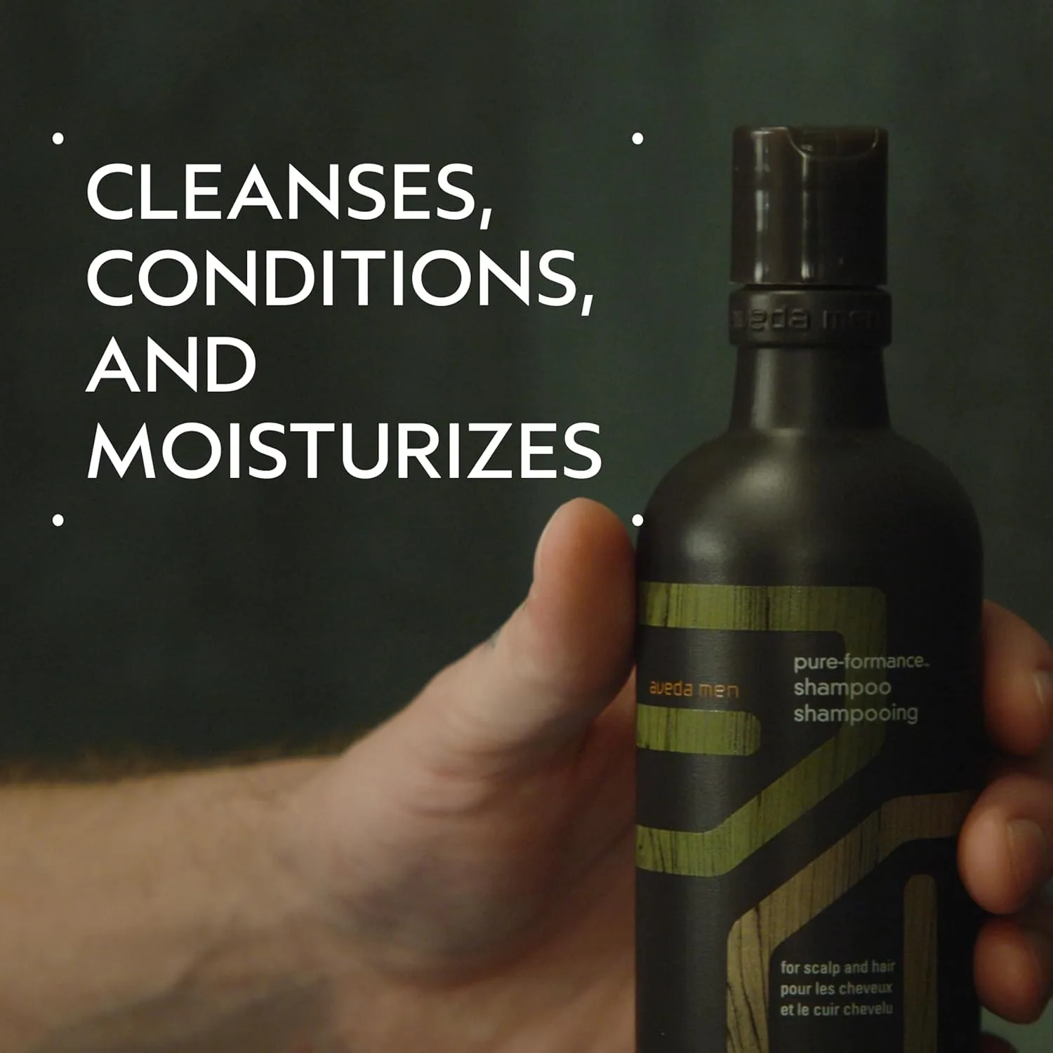 Шампунь и кондиционер Aveda Men Pure-Formance | Легкий кондиционер для мужских волос | Очищает и освежает волосы и кожу головы | Более 96% натуральных ингредиентов* — фото 2