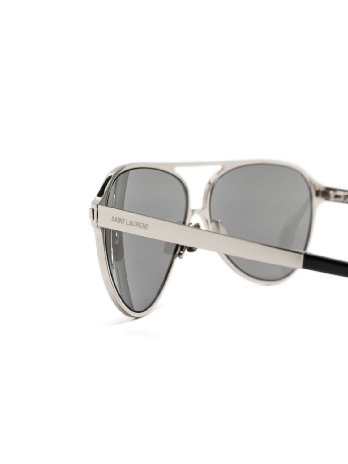 Солнцезащитные очки в оправе пилота Saint Laurent Eyewear, серебряный — фото 3