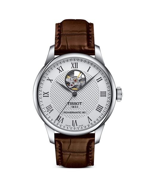 

Часы Le Locle Powermatic 80 Open Heart, 39 мм Tissot, цвет Silver