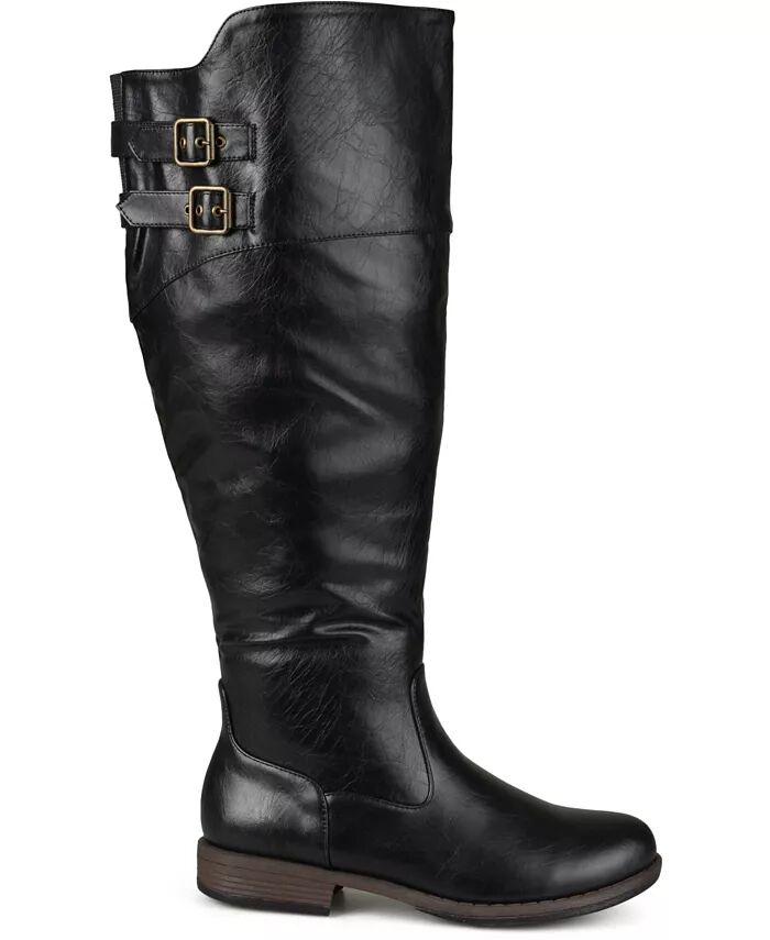 Женские сапоги Tori Extra Wide Calf с высокими коленями для верховой езды Journee Collection, черный — фото 2