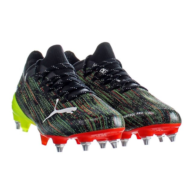 Черные мужские футбольные бутсы Ultra 1 2 mxsg Puma, черный — фото 2